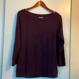 Market & Spruce Purple Boat Neck Sweater. Size M.